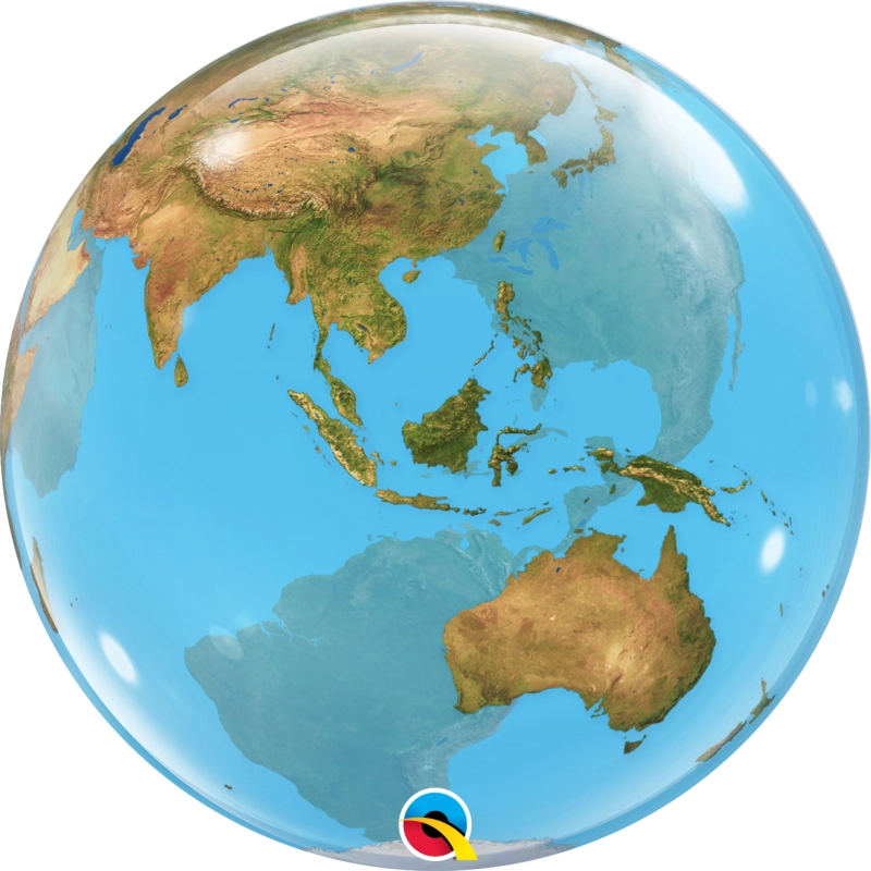プラネットアース 地球 バブルバルーン (横49cm)